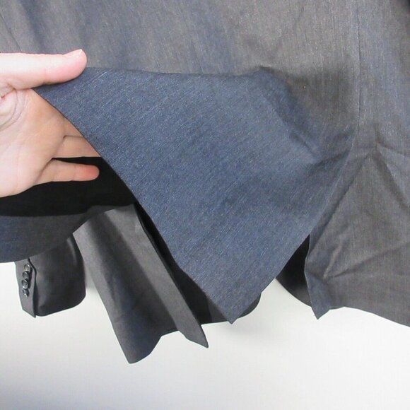 Banana Republic 100% Wool Tailored Fit Blazer Men 42 Long Grey Sport Coat 694 - Picture 9 of 16
